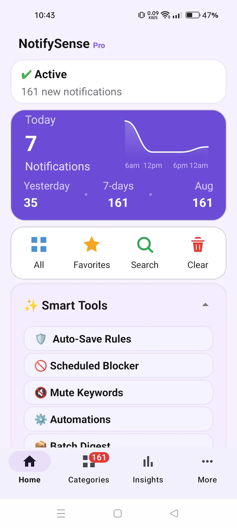 NotifySense: Notifications Log screenshot 1
