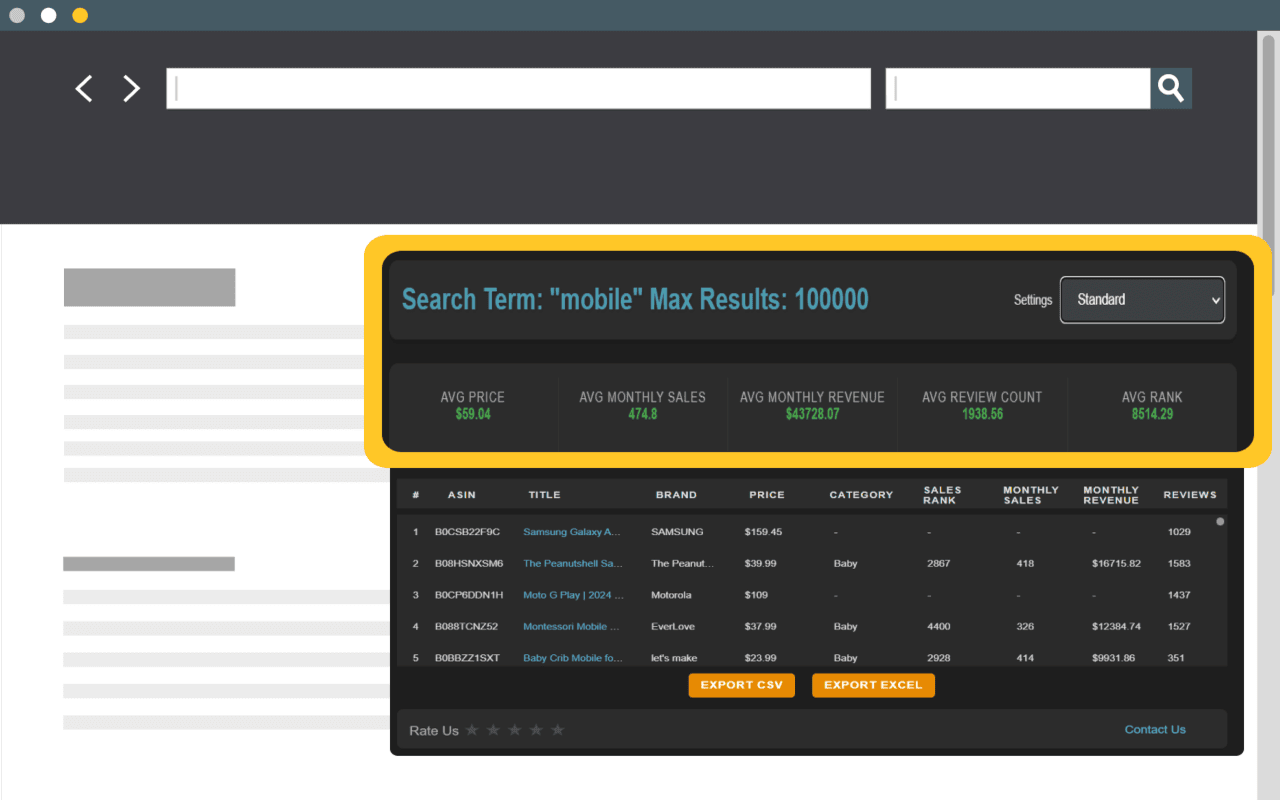 AMZ Insights Pro - Krachtig tool voor Amazon Research & trefwoordanalyse Analysis media 1
