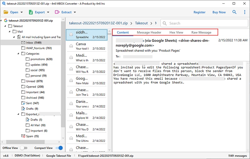 4N6 Google Takeout Converter软件媒体3