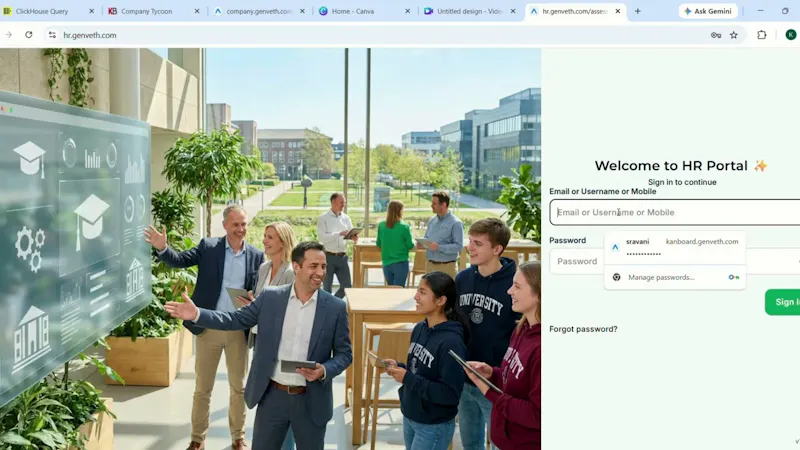 GenVeth platform screenshot 1 (video preview)