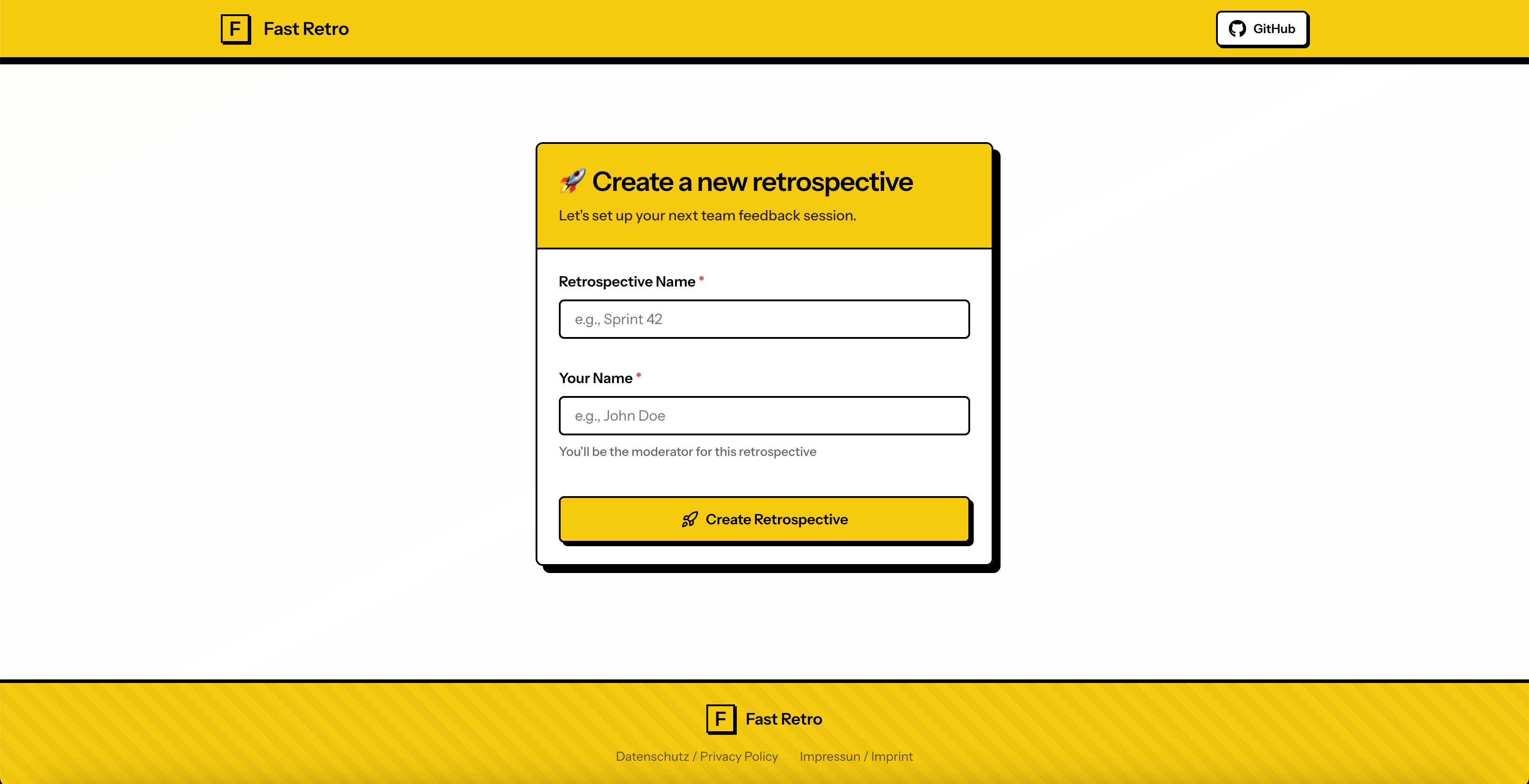 Hızlı Retro - Hızlı Çevrimiçi Retrospektifler - Ücretsiz ve açık kaynaklı retro aracı medya 1