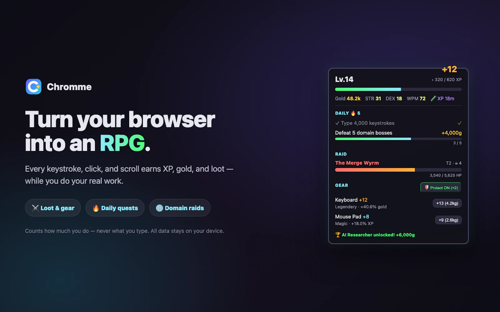 Chromme screenshot 1