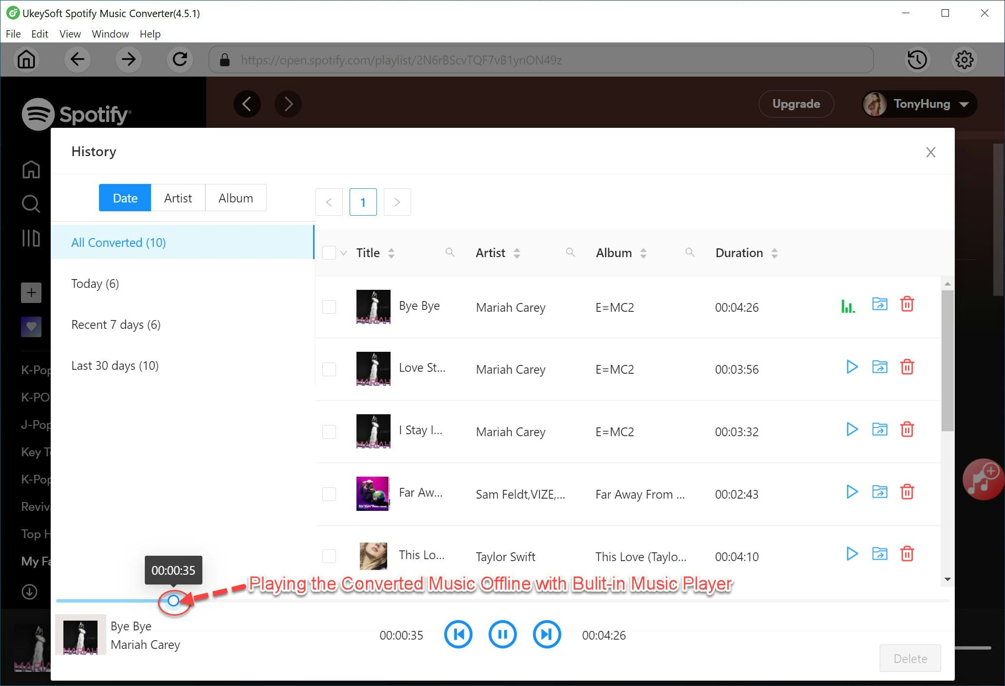 Ukeysoft Spotify Music Converter - Ваш лучший инструмент для конвертации музыки Spotify в mp3 медиа 3
