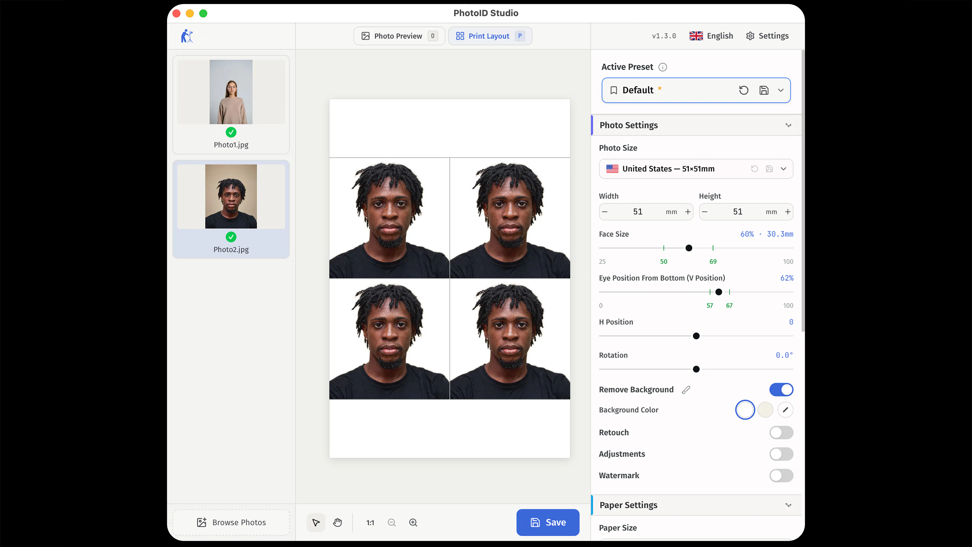 PhotoID Studio gallery image