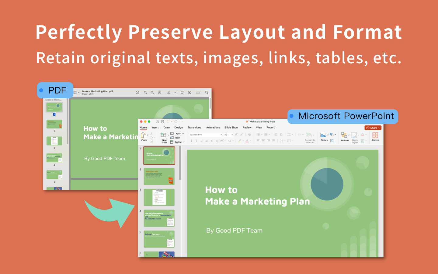 PDF batch veloce a powerpoint - Miglior pdf a ppt, convertitore di uffici media 3