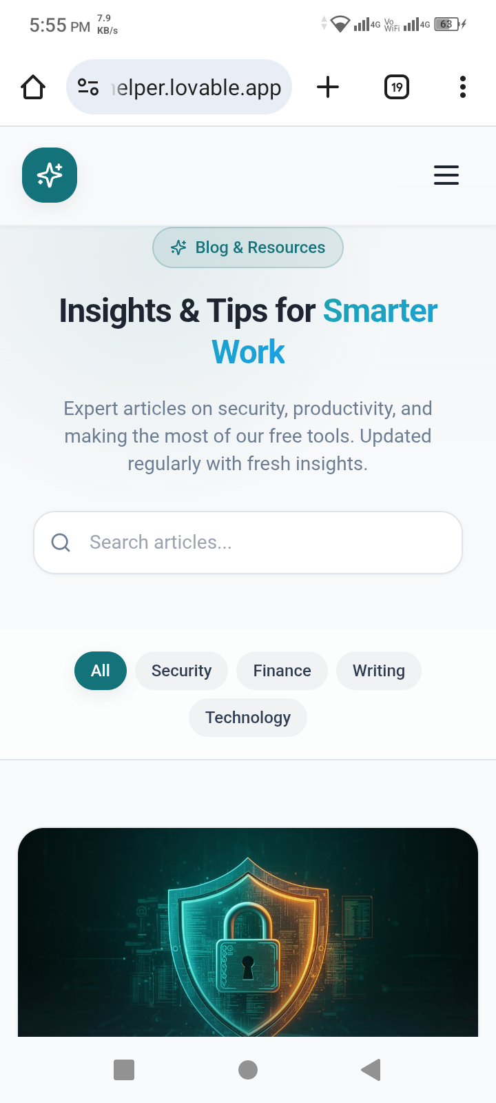 Lovable App - Screenshot 3 showing product features and functionality