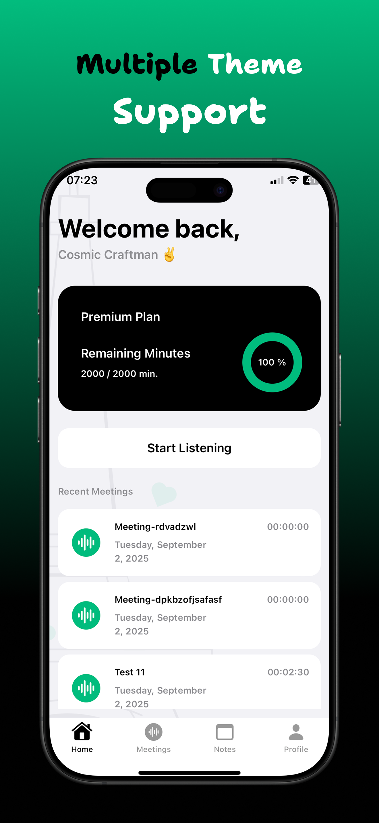Your AI Lecture & Meeting Assistant - Screenshot 3 showing product features and functionality