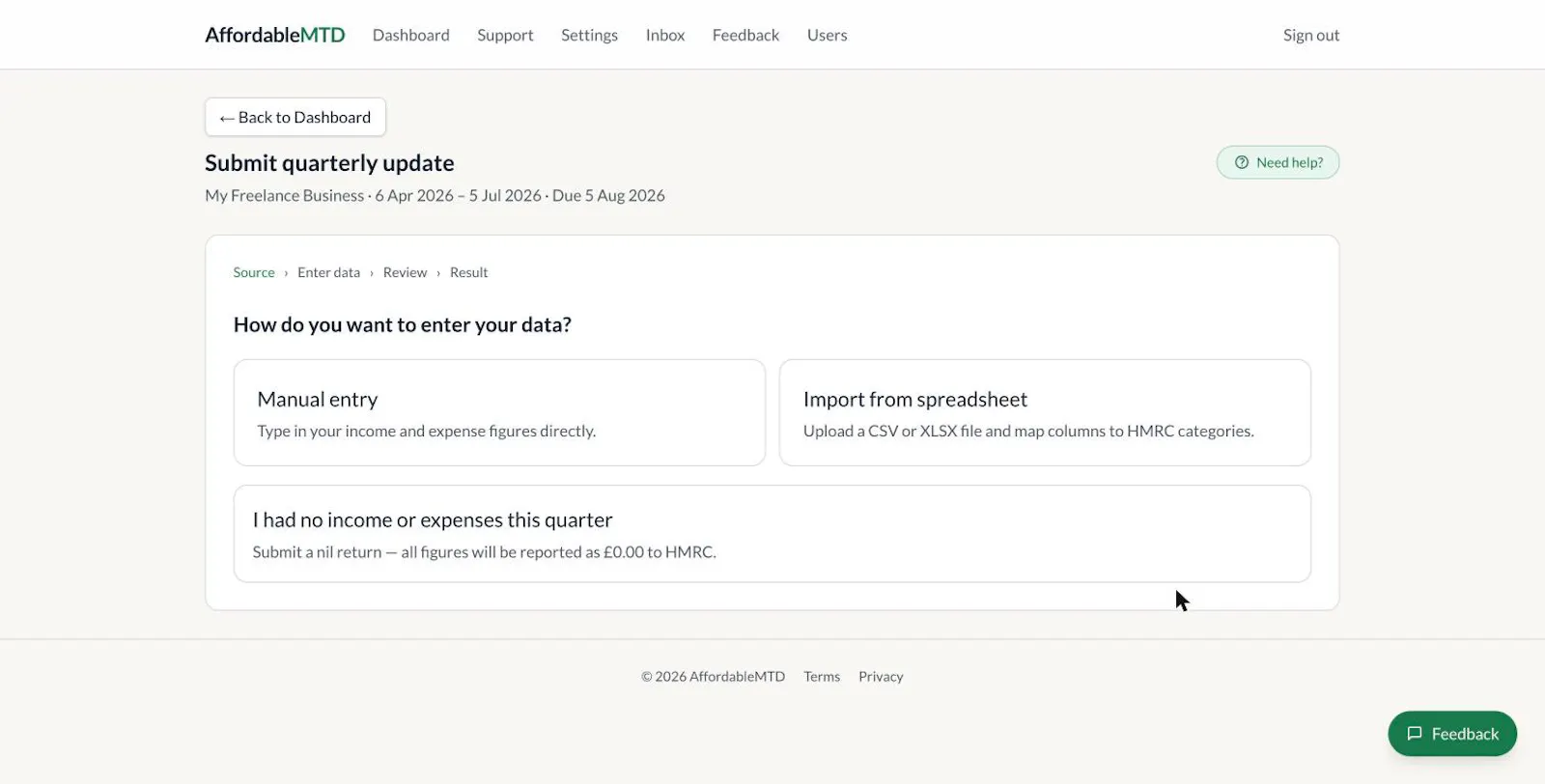 Affordable MTD screenshot 3