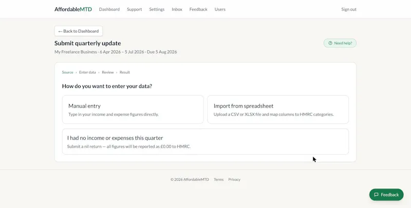 Affordable MTD screenshot 3
