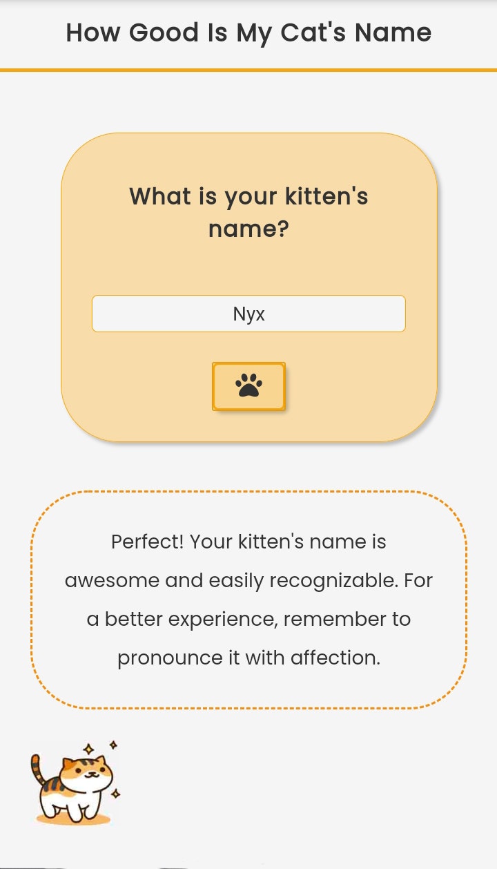 How Good Is My Cat's Name gallery image