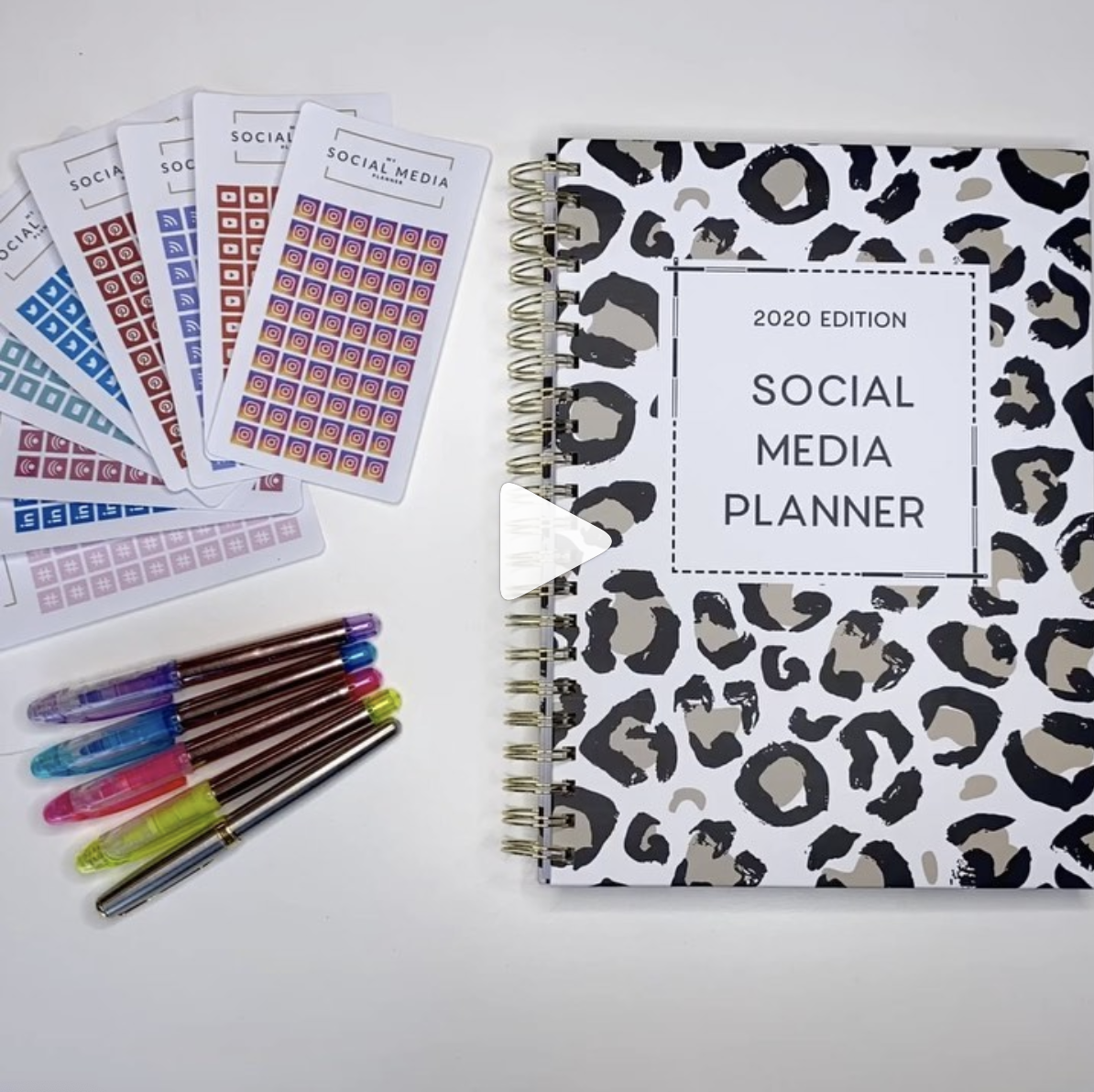 A4 Hardback Social Media Planner 2020