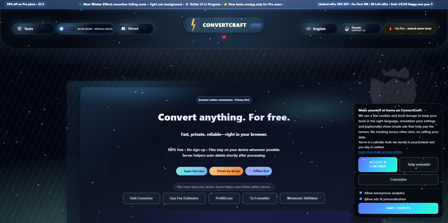 ConvertCraft - Main product screenshot demonstrating key features and user interface