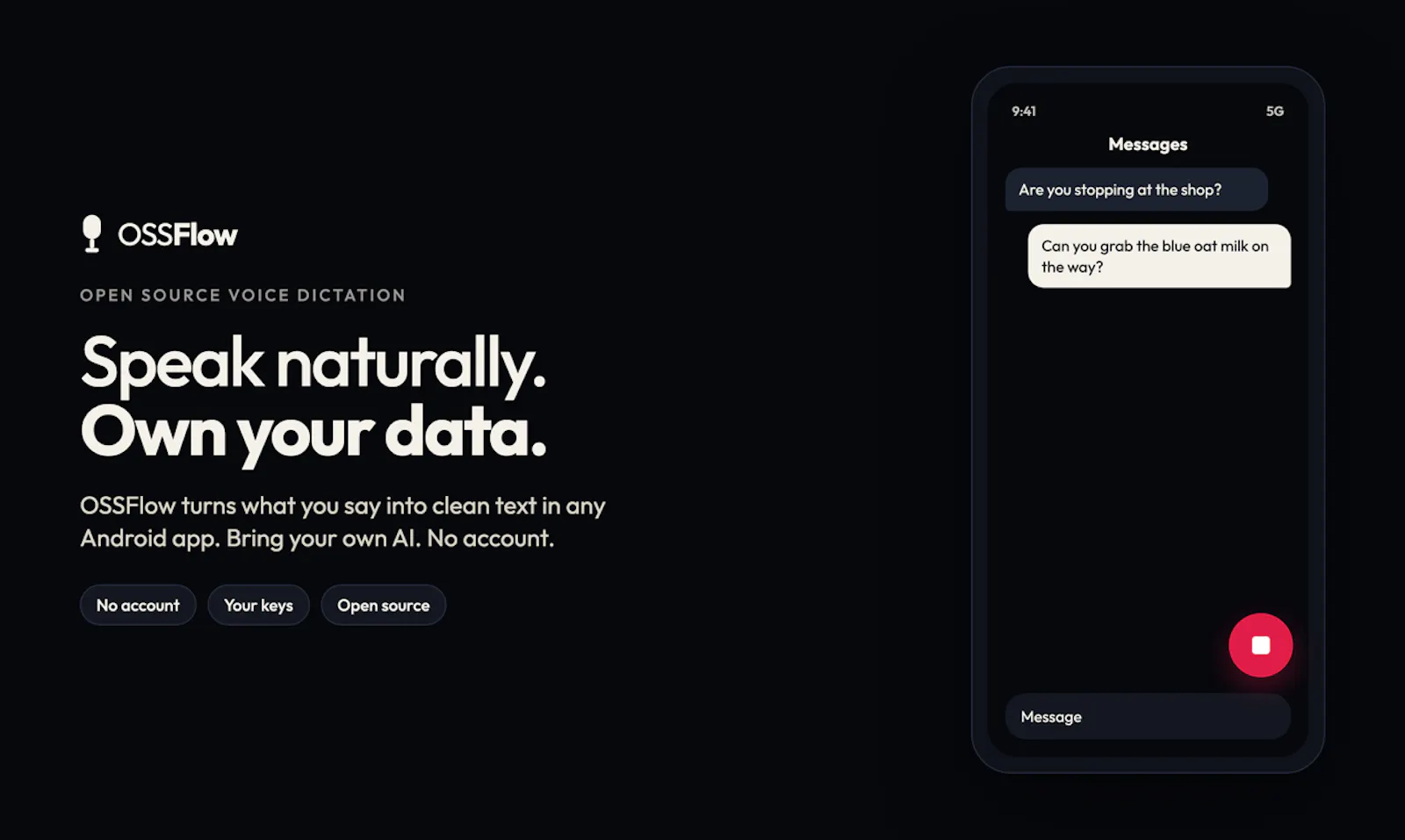OSSFlow screenshot 1