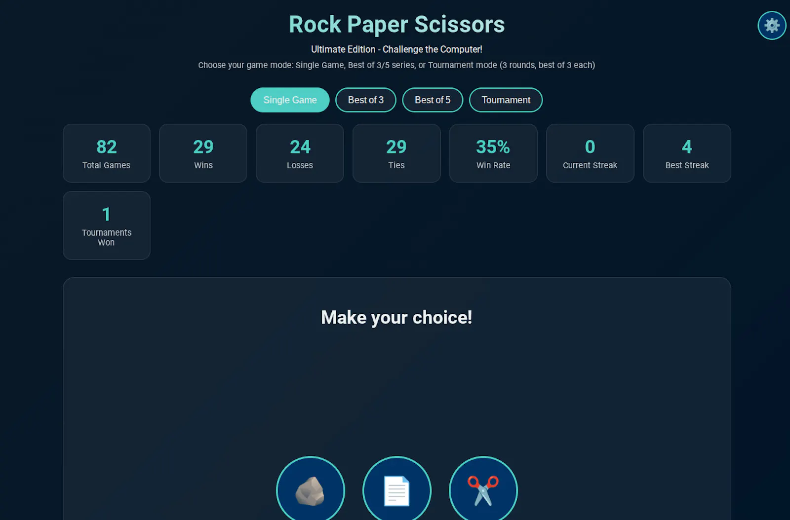 Rock Paper Scissors Ultimate screenshot 1