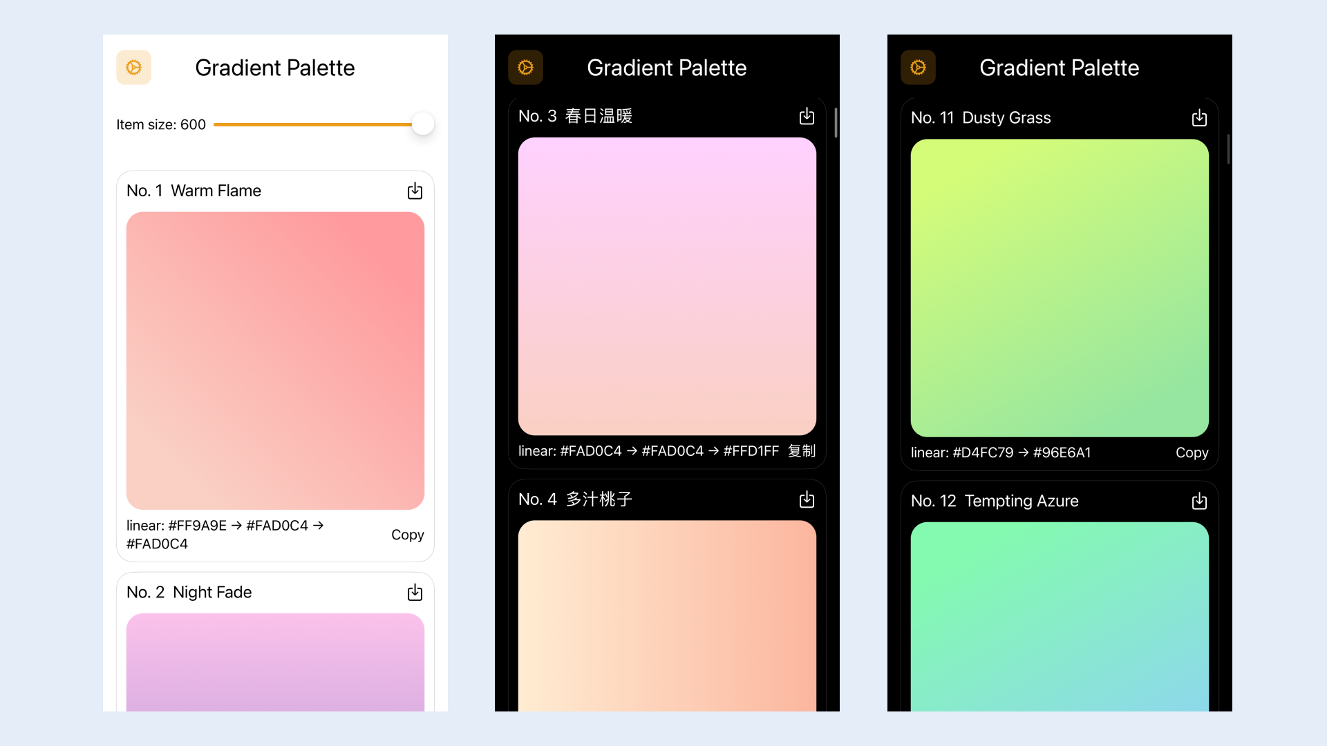 Gradient Palette gallery image