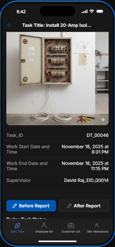 Daily Task Management Software - Screenshot 2 showing product features and functionality