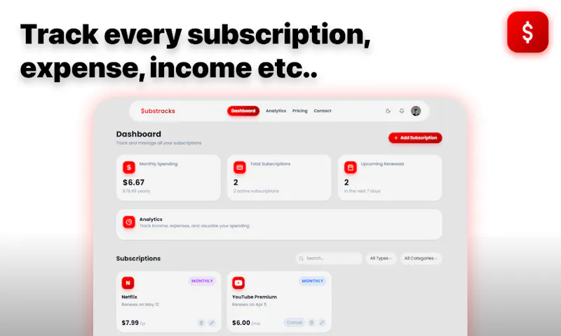 Substracks screenshot 2