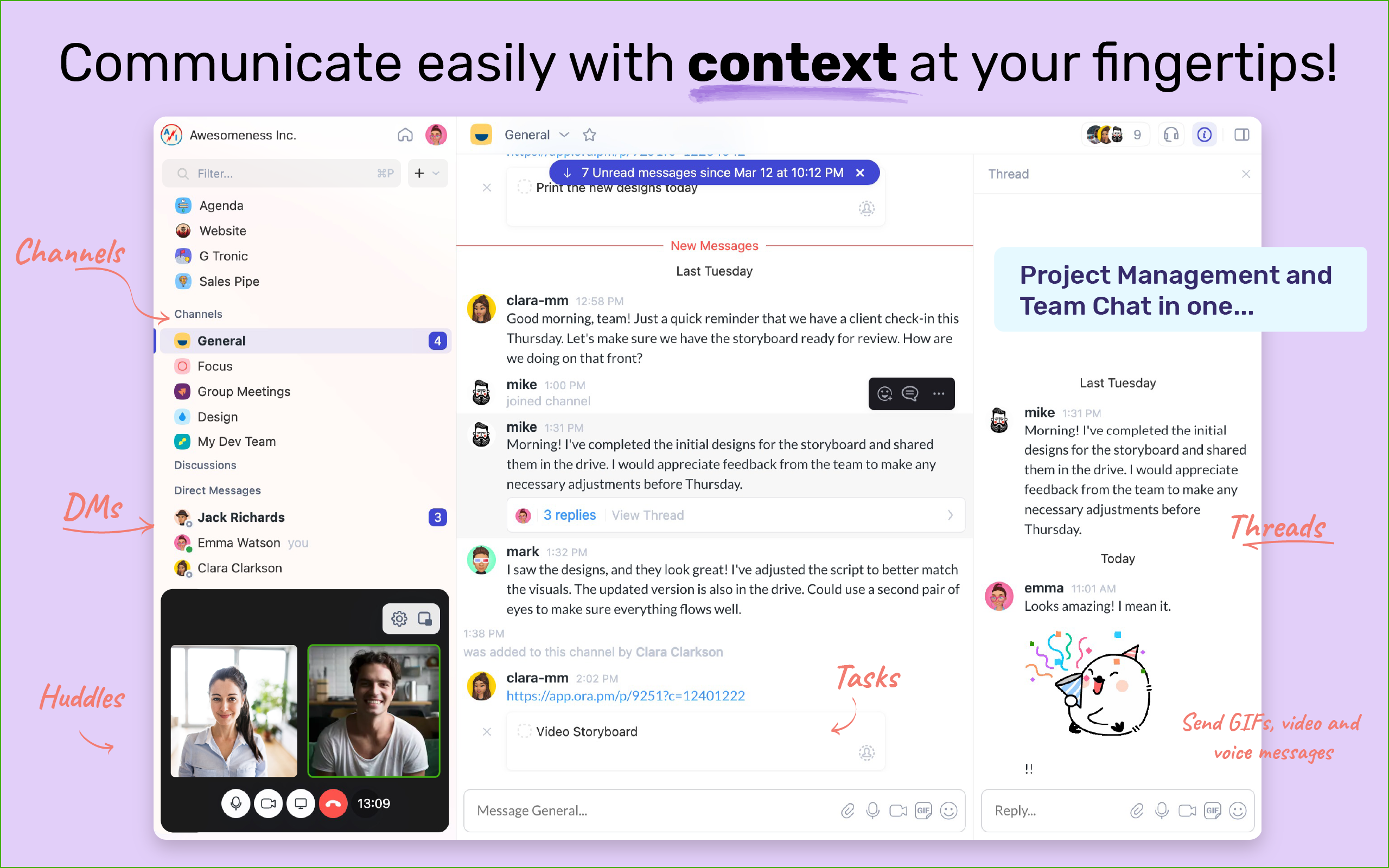 startuptile Ora 5.0-Project management & actionable communication