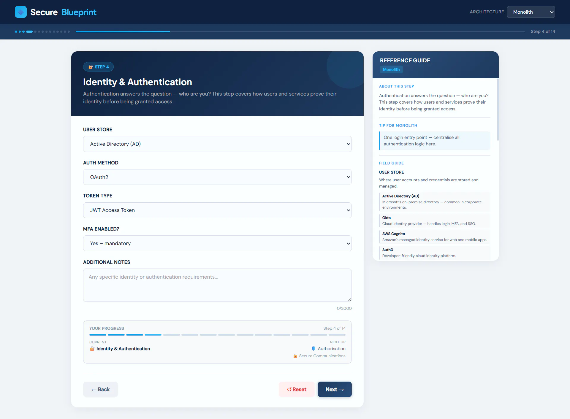 SecureBlueprint 제품 배너