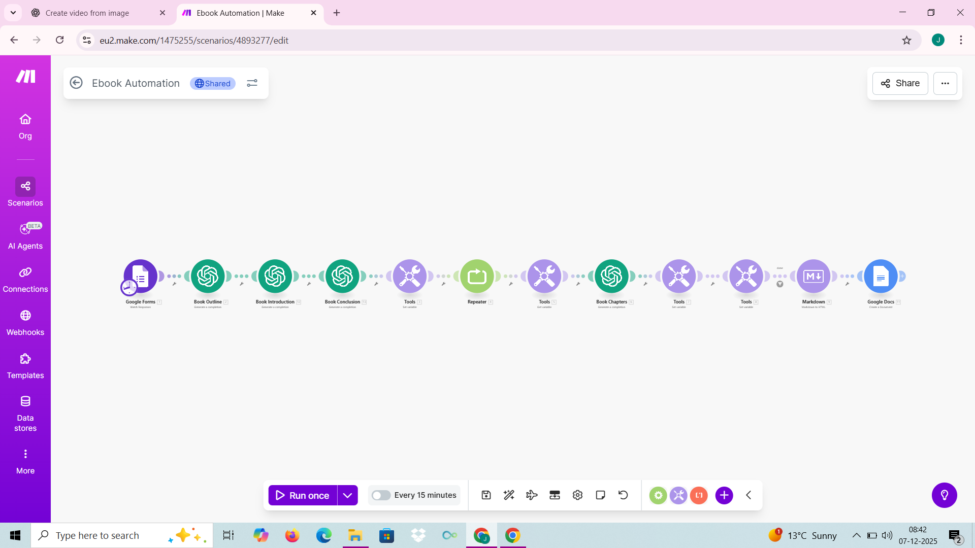 AI-Powered Ebook Automation Blueprint - Main product screenshot demonstrating key features and user interface