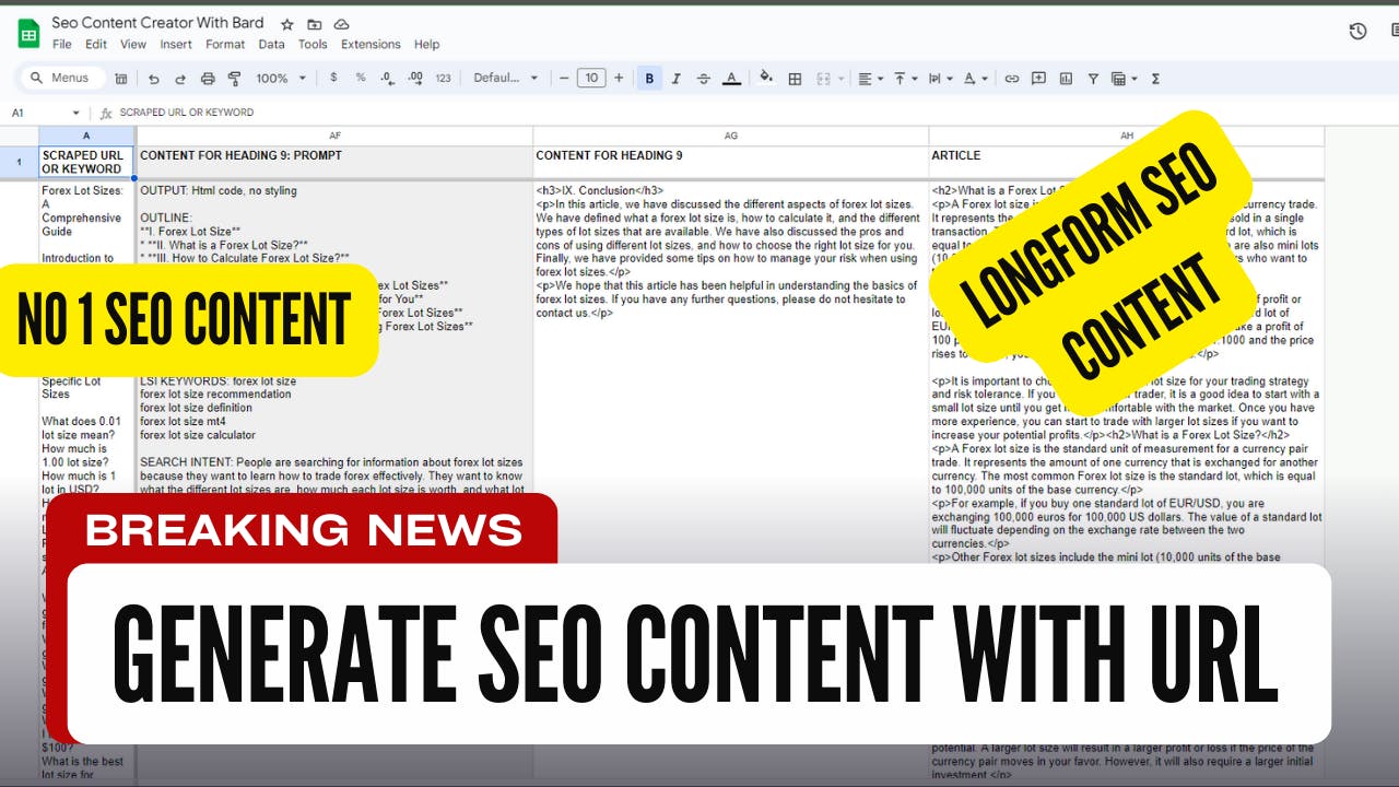 Google Bard LongForm SEO Content Creator media 1