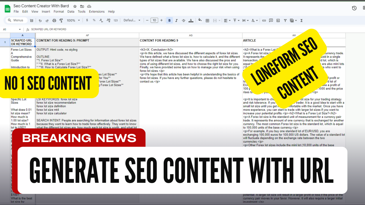 Google Bard LongForm SEO Content Creator media 1