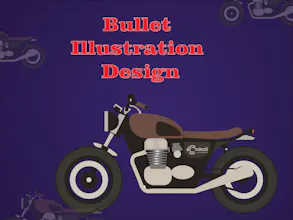 Bullet Bike Illustration Design gallery image