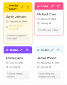 Birthday Tracker