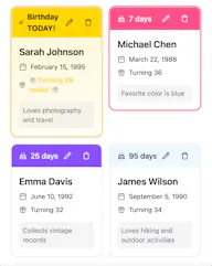 Birthday Tracker