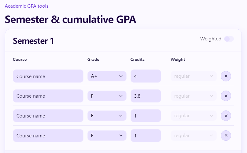 GPA Calculator gallery image