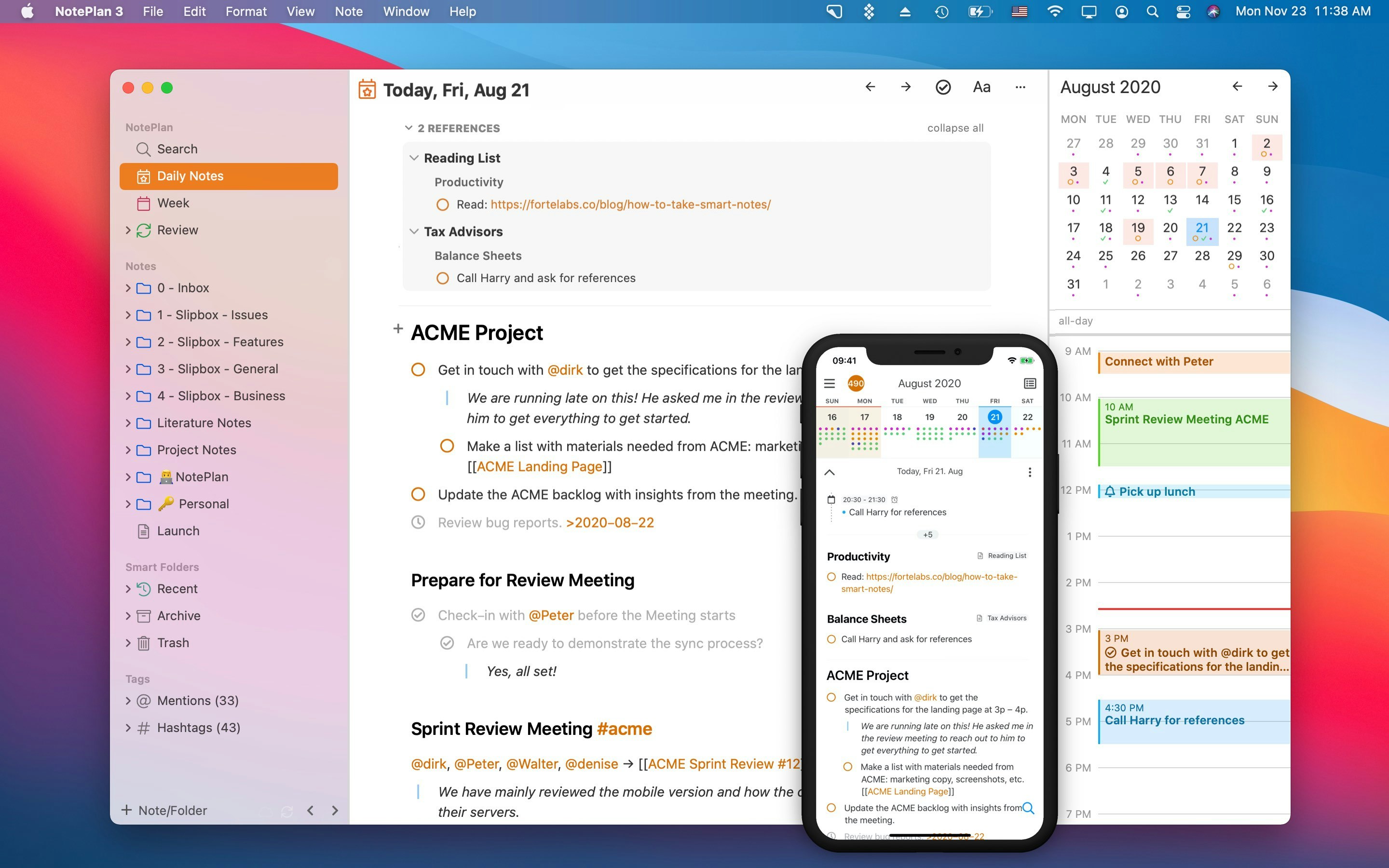 best note taking app for mac and iphone