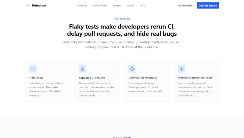 Retestees screenshot 2