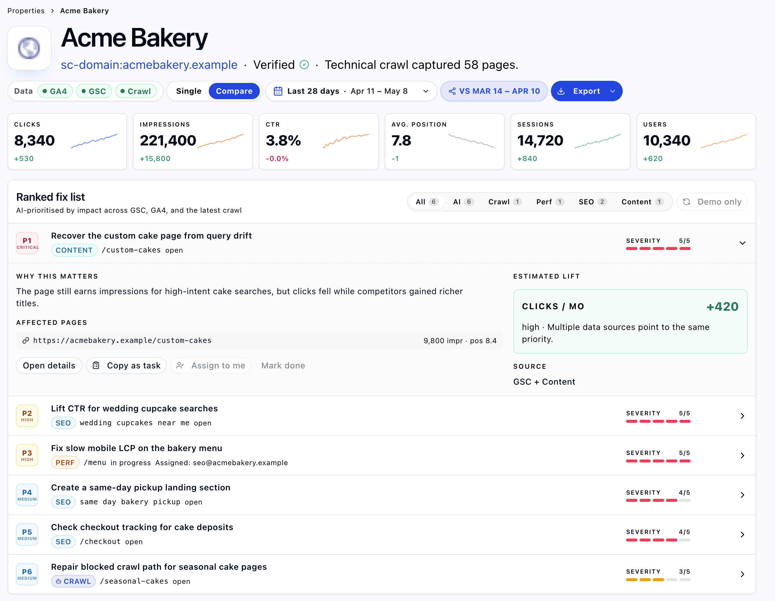 WebHealth SEO Backlog gallery image