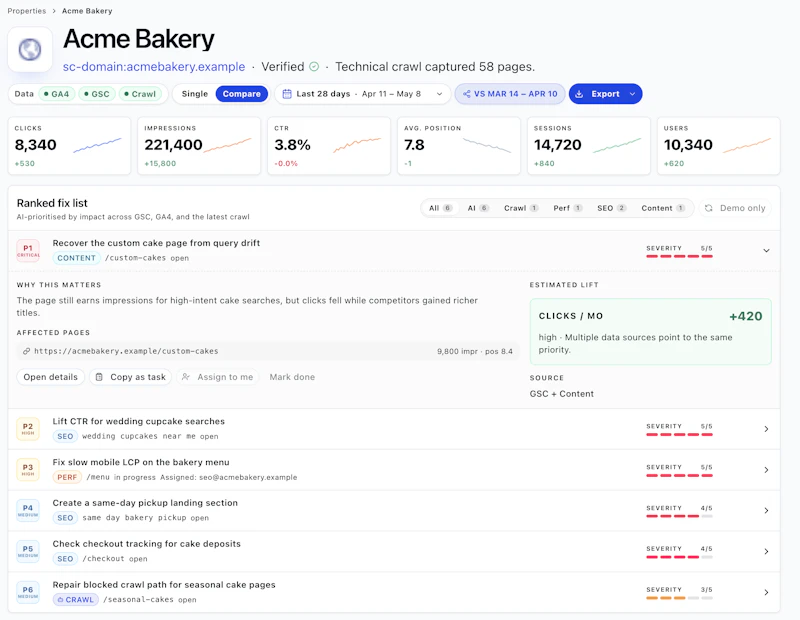 WebHealth SEO Backlog screenshot 4