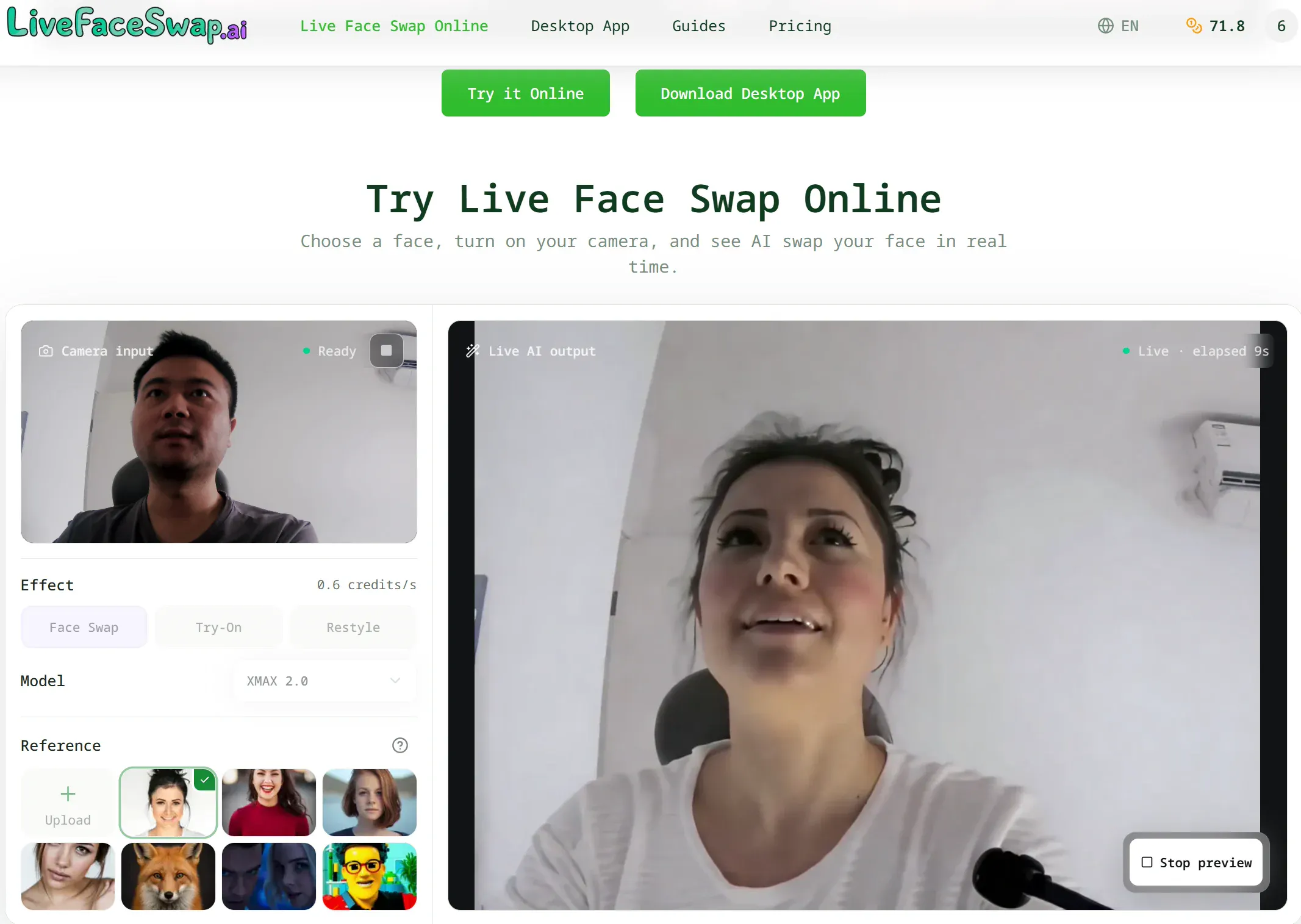 LiveFaceSwap AI 截图 3