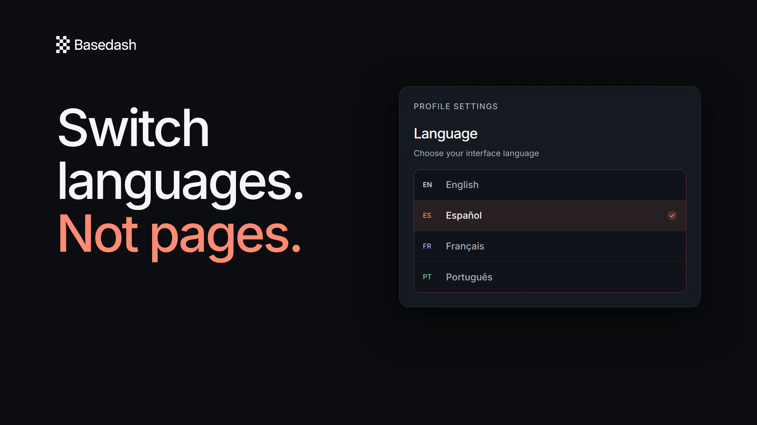 Basedash in Español Français & Português screenshot 3