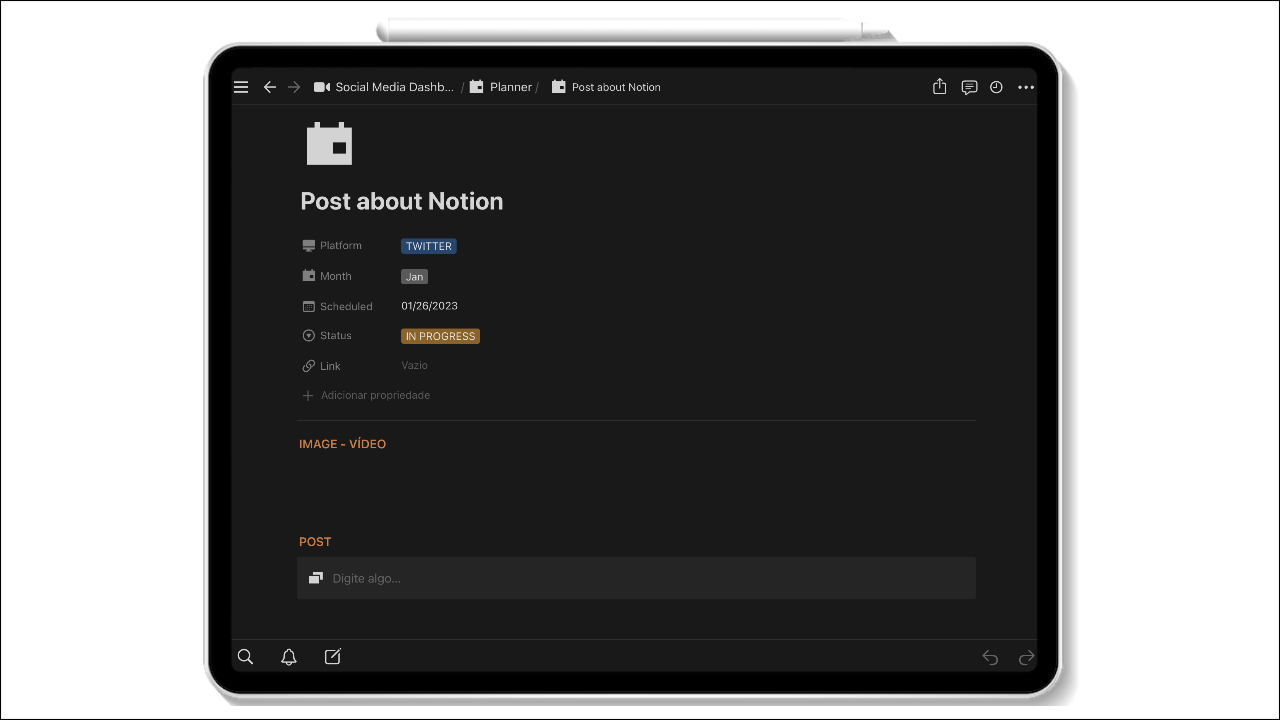 Dashboard sui social media media 9