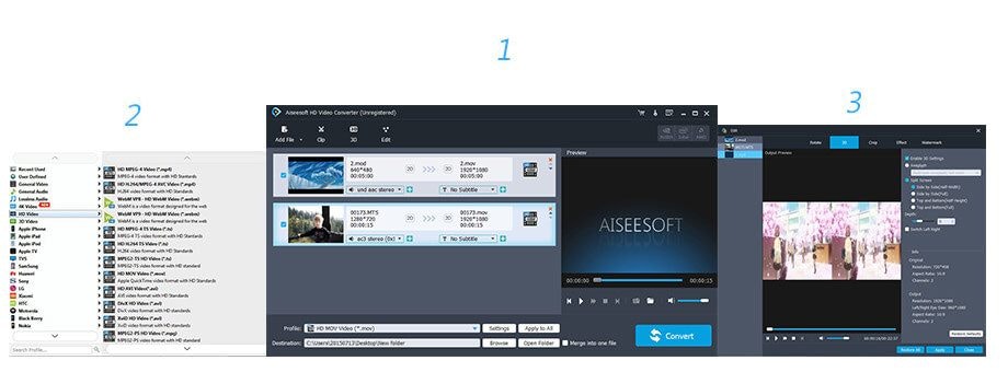 Aiseesoft HD Video Dönüştürücü - HD Video Dönüştürücü, HD/4K'yı dönüştürmek medya 1