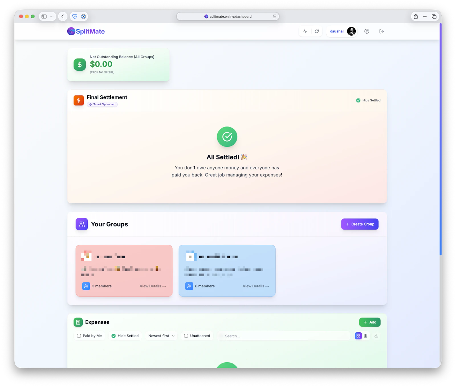 SplitMate screenshot 2