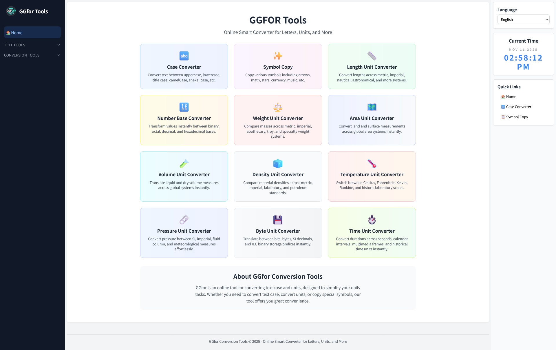Character Tools - Main screenshot showing features and interface