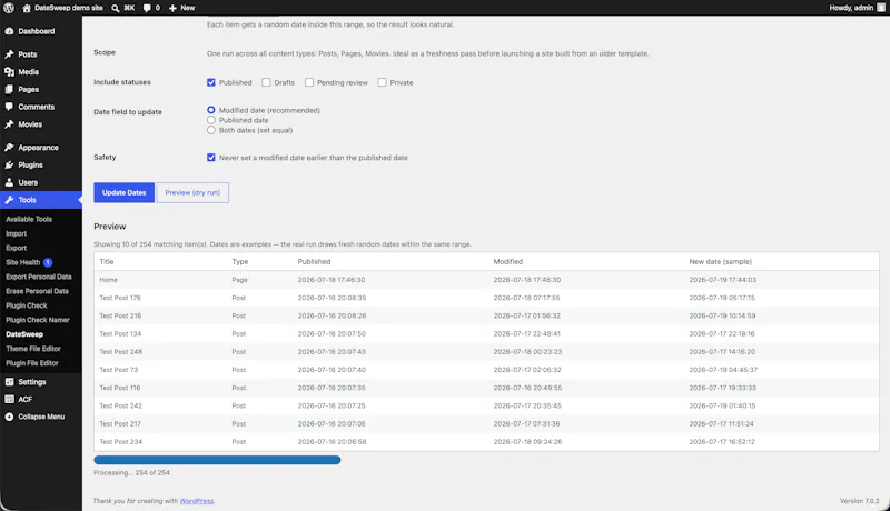 DateSweep screenshot 4