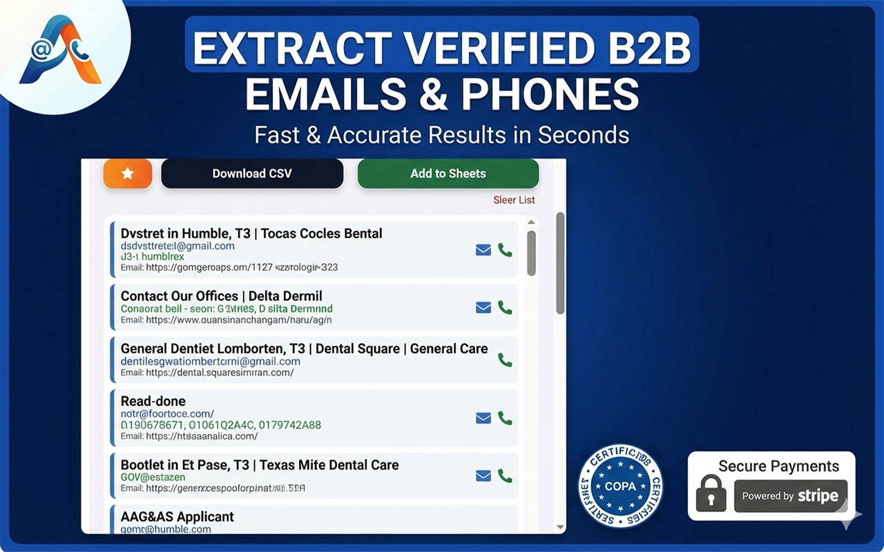 Atlas: Lead Scraper - Screenshot 2 showing product features and functionality