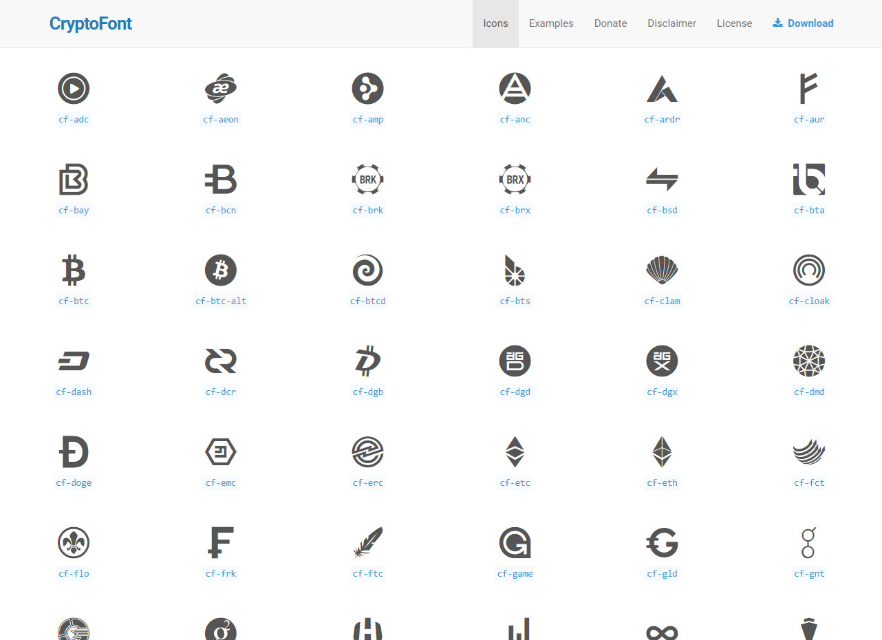 CryptoFont gallery image