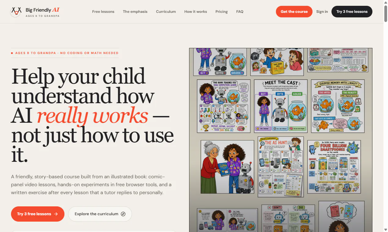 Big Friendly AI for Kids and beginners gallery image