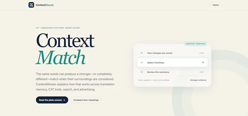 ContextMosaic screenshot 1