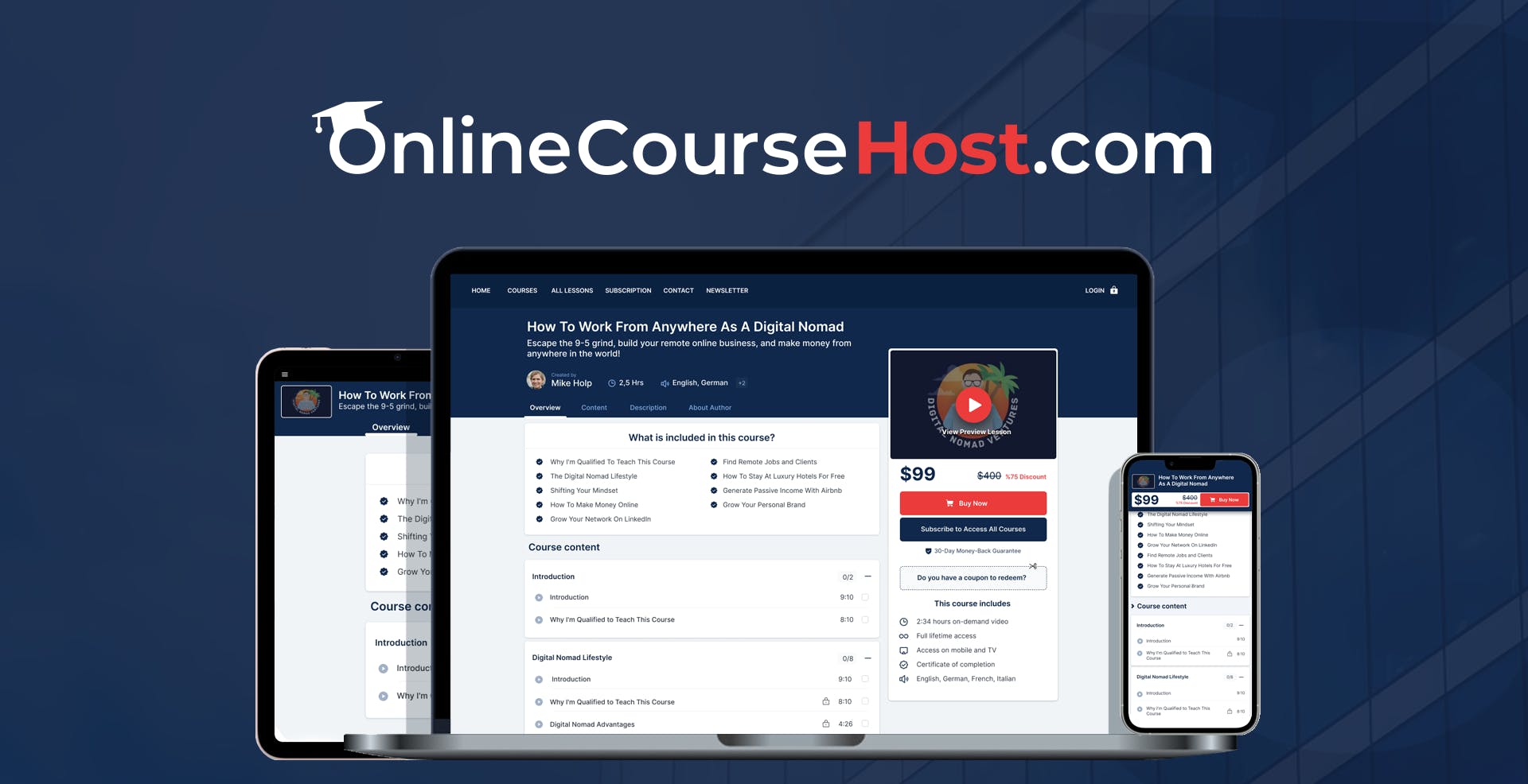 OnlineCourseHost.com media 1