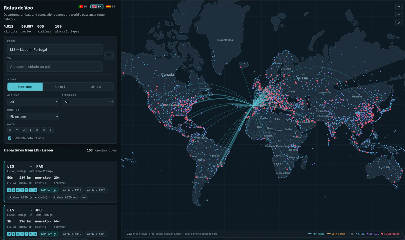 Flight Routes screenshot 1