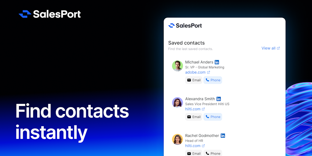 SalesPort Email Finder Extension