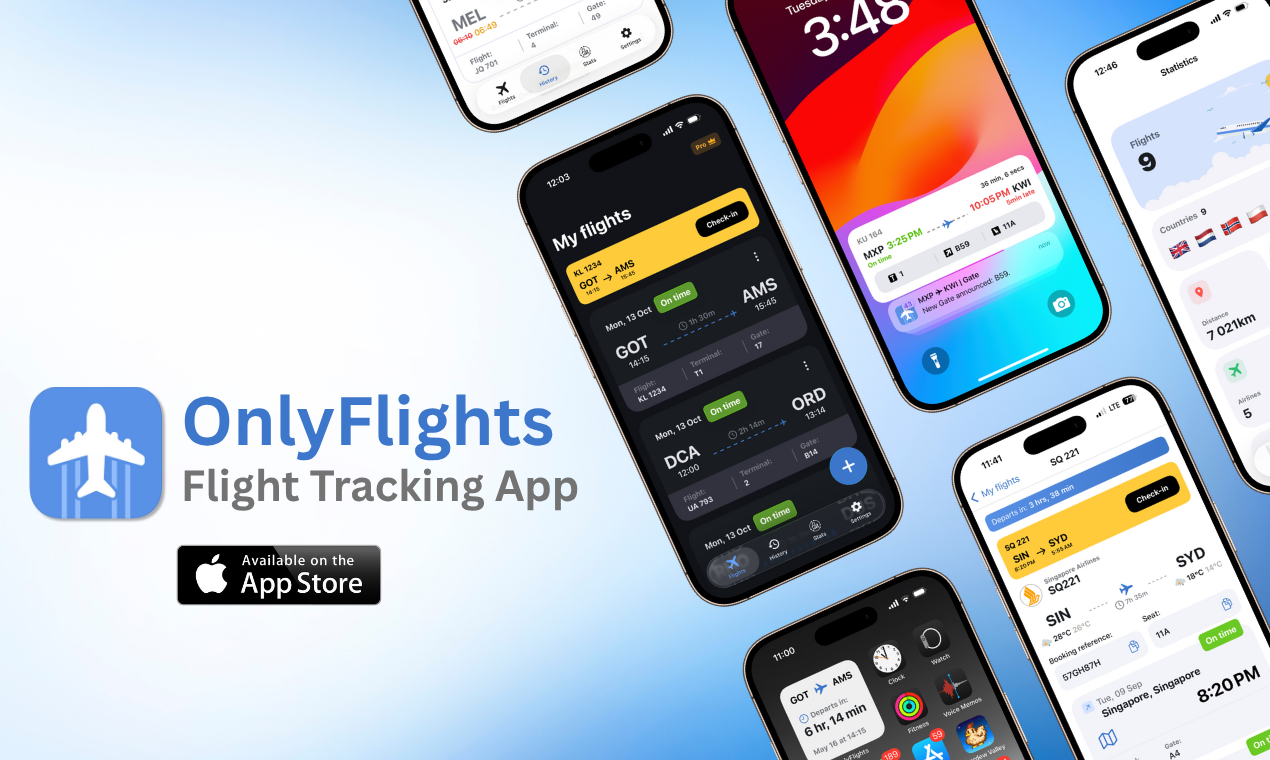 OnlyFlights - Main screenshot showing features and interface