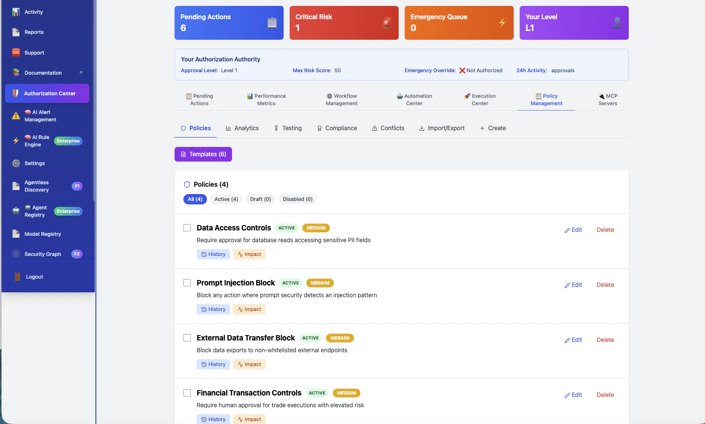 ASCEND - AI Agent and MCP Control Plane screenshot 5